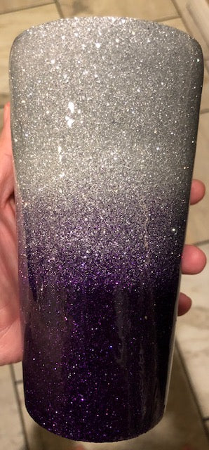 Two-Color Glitter Ombre Tumbler